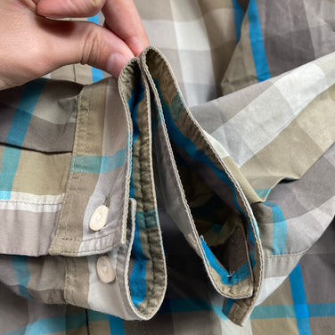 【Men's XS グレー系】 2014 Patagonia ( パタゴニア ) ロングスリーブ ゴーン アゲイン シャツ Long-Sleeved Gone Again Shirt MTEW ナイロン ウェア トップス インナー シャツ ロングスリーブシャツ 化繊