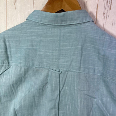 Jackwolfskin 翡翠湖衬衫，女款中号，蓝色，有机棉，长袖衬衫，棉质，z00054718