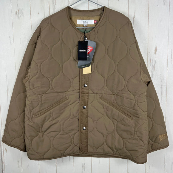 【Women's M ベージュ系】 Wildthings ( ワイルドシングス ) キルティング ノーカラー ジャケット Quilting No Collar Jacket WTL24105SN TAUPE z00056185 TAUPE 化繊インサレーション アウター