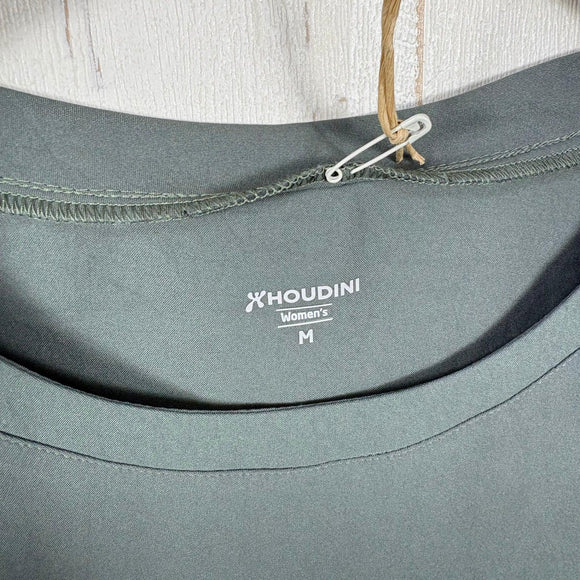 【Women's M グリーン系】 Houdini ( フーディニ ) ウィメンズ カバー ティー W's Cover Tee 840016 GREENESS z00055976 GREENESS 化繊 ショートスリーブTシャツ クルーネック インナー シャツ トップス