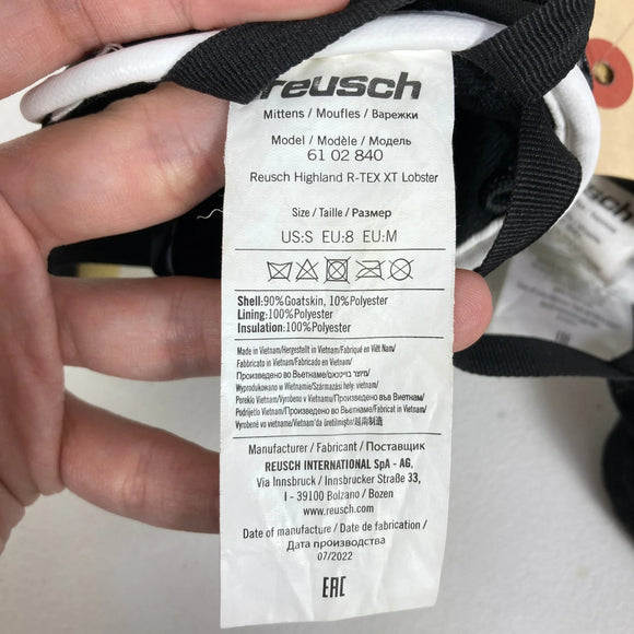 【Unisex M レッド系】 Reusch ( ロイシュ ) ハイランド アールテックス エックスティー ロブスター Highland R-TEX XT Lobster ファイアーレッド / キャメル 化繊ダウン ウェア ウェア小物 グローブ 手袋 z000598