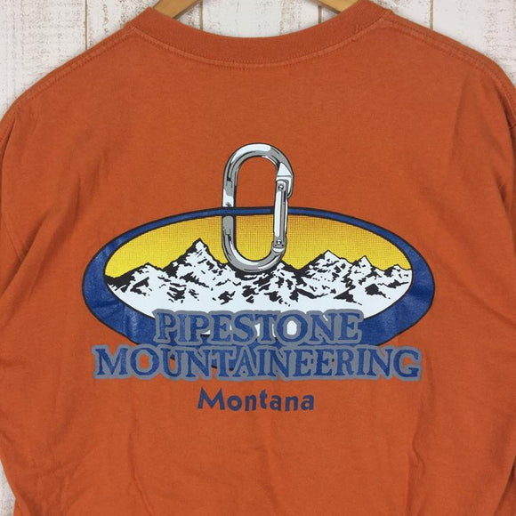 【Men's M オレンジ系】 パイプストーンマウンテニアリング Pipestone Mountaineering カラビナ Tシャツ 希少なアウトドアTシャツ Men's 化繊 ショートスリーブTシャツ クルーネック インナー シャツ トップス ウェア - 【公式】2ndGEAR（セカンドギア）Webショップ【登山用品・アウトドア用品専門 買取販売店】