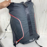 [One Size Black] Jackwolfskin Allspark Roll-Top Backpack Polyester Bag Storage Backpack Daypack Capacity [~29L] z