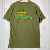 【Men's S Green】 Teton Bros. Pole Pedal Paddle Tee Polyester Wear Top Inner Shirt Short-Sleeve T-Shirt Crew Neck Synthetic z00055455