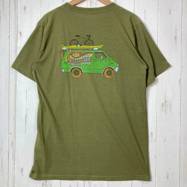 【Men's S Green】 Teton Bros. Pole Pedal Paddle Tee Polyester Wear Top Inner Shirt Short-Sleeve T-Shirt Crew Neck Synthetic z00055455
