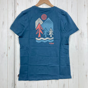 【Women's 10 ブルー系】 Rab ( ラブ ) トゥク ビスタ ティー Tuku Vista Tee QCC-17 Orion Blue z00058281 Orion Blue コットン ショートスリーブTシャツ クルーネック インナー シャツ トップス ウ