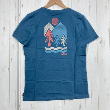 【Women's 10 ブルー系】 Rab ( ラブ ) トゥク ビスタ ティー Tuku Vista Tee QCC-17 Orion Blue z00058281 Orion Blue コットン ショートスリーブTシャツ クルーネック インナー シャツ トップス ウ