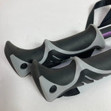 One Size Purple Kizaki Trekking Poles, 3-Section Walking Sticks, Set of 2, Aluminum, Trekking Poles, z00054186