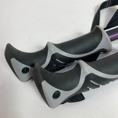 One Size Purple Kizaki Trekking Poles, 3-Section Walking Sticks, Set of 2, Aluminum, Trekking Poles, z00054186