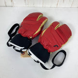 【Unisex M レッド系】 Reusch ( ロイシュ ) ハイランド アールテックス エックスティー ロブスター Highland R-TEX XT Lobster ファイアーレッド / キャメル 化繊ダウン ウェア ウェア小物 グローブ 手袋 z000598