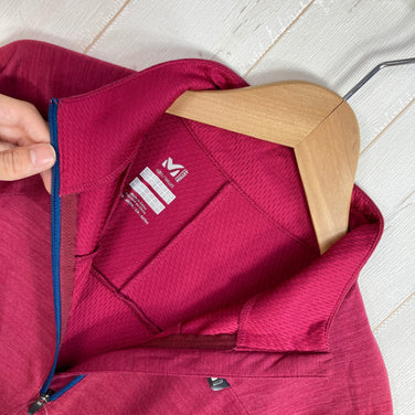 【Women's XS レッド系】 Millet ( ミレー ) キャスター ウール ジップ ロングスリーブ Castor Wool Zip Long Sleeve ポリエステル ウェア トップス インナー シャツ ロングスリーブシャツ ウール z00058072  ウ