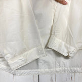 男女通用 2 象牙色 Rawlow Mountain Works Drizzler 连帽衫，米色尼龙，防风夹克，外套，z00053675，Ec