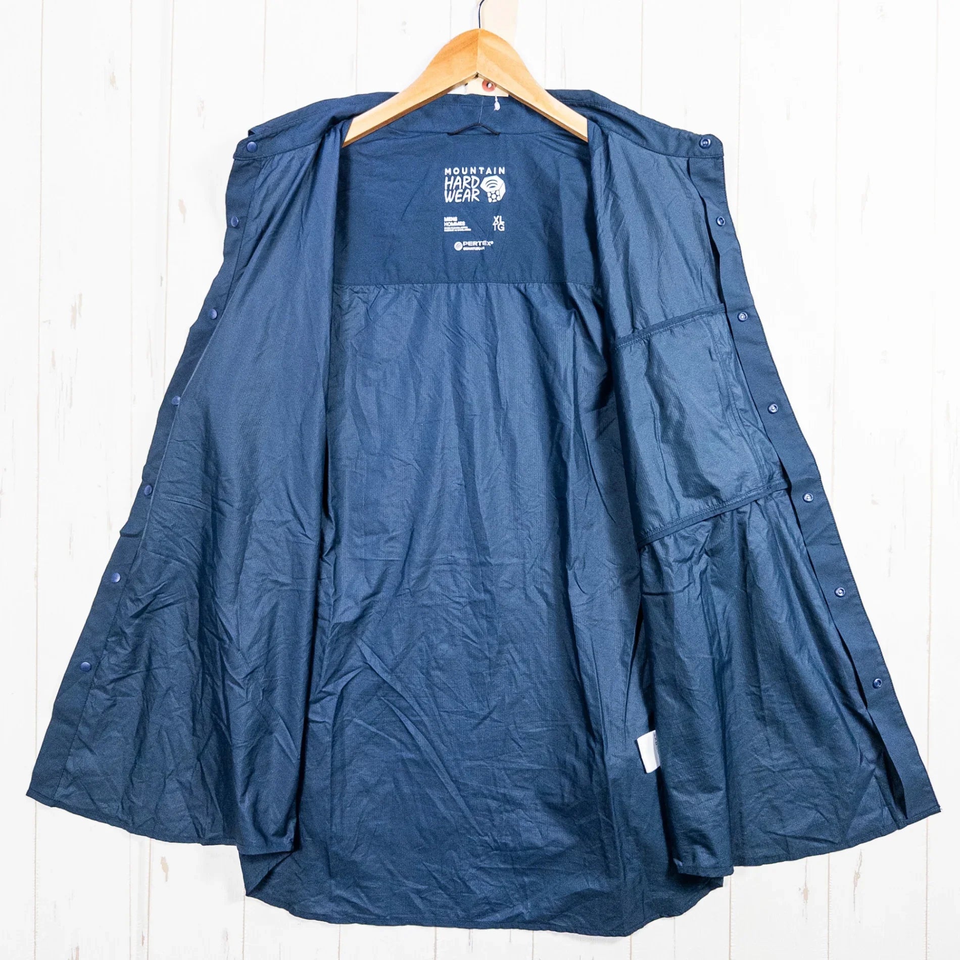 【Unisex XL ネイビー系】 Mountain Hardwear ( マウンテンハードウェア ) コアシェル シャツ ヤマップコラボ ナイロン ウェア トップス インナー シャツ ロングスリーブシャツ 化繊 z00052600 化繊 ロングスリーブシャツ インナ - 【公式】2ndGEAR（セカンドギア）Webショップ【登山用品・アウトドア用品専門 買取販売店】