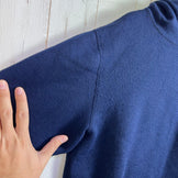 男女通用 XL 码 Yetina 海军蓝套头连帽衫，羊毛材质，上衣，内衣，连帽衫，z00053994