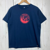 【Men's L ネイビー系】 Millet ( ミレー ) サークル マウンテン Tシャツ ショートスリーブ Circle Mountain T-shirt Short Sleeve ポリエステル ウェア トップス インナー シャツ ショートスリーブTシャツ クル