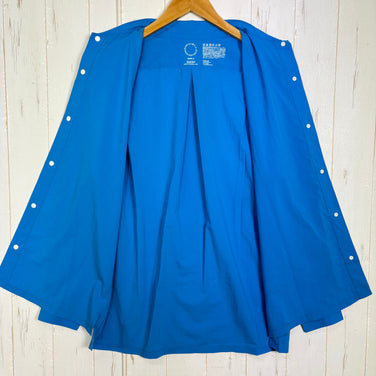 【Unisex S ブルー系】 Yamatomichi ( 山と道 ) ユーエル シャツ UL Shirt Shadow Rip / 耐久撥水 / UPF30以上 ポリエステル ウェア トップス インナー シャツ ロングスリーブシャツ 化繊 z00061119  化