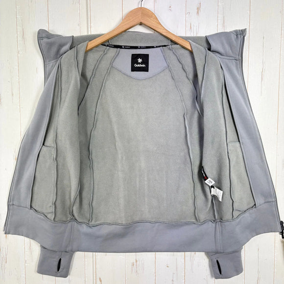 【Men's S グレー系】 Goldwin ( ゴールドウィン ) パワー ストレッチ ジップ フーディー Power Stretch Zip Hoodie POLARTEC Power Stretch Pro ストレッチフリース ポリエステル ウェア トップス