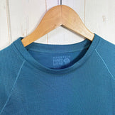 【Women's S ネイビー系】 Mountain Hardwear ( マウンテンハードウェア ) エアメッシュ ロングスリーブ クルー Air Mesh Long Sleeve Crew ポリエステル ウェア トップス アウター ジャケット フリース Teijin