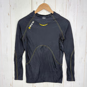 【Men's M ブラック系】 Skins ( スキンズ ) A400 ロングスリーブ トップ ナイロン ウェア トップス インナー シャツ ロングスリーブTシャツ クルーネック 化繊 z00059118 化繊 ロングスリーブTシャツ クルーネック インナー シャ