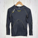 【Men's M ブラック系】 Skins ( スキンズ ) A400 ロングスリーブ トップ ナイロン ウェア トップス インナー シャツ ロングスリーブTシャツ クルーネック 化繊 z00059118  化繊 ロングスリーブTシャツ クルーネック インナー シャ-1