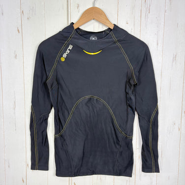 【Men's M ブラック系】 Skins ( スキンズ ) A400 ロングスリーブ トップ ナイロン ウェア トップス インナー シャツ ロングスリーブTシャツ クルーネック 化繊 z00059118  化繊 ロングスリーブTシャツ クルーネック インナー シャ