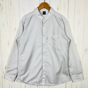 【Men's S グレー系】 Montbell ( モンベル ) WIC. ライト スタンドカラー シャツ Wickron Light Stand Collar Shirt 吸汗速乾 UVカット ポリエステル ウェア トップス インナー シャツ ロングスリーブシャ