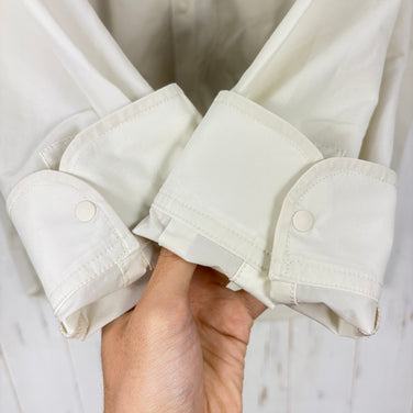 【Unisex 4 アイボリー系】 Axesquin Elements ( アクシーズクインエレメンツ ) ソフト シェル の バンド カラー シャツ Soft Shell Band Collar Shirt ナイロン ウェア トップス インナー シャツ ロングスリーブ