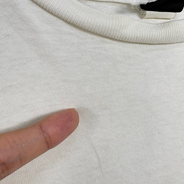 【Men's L ホワイト系】 1996 Patagonia ( パタゴニア ) ザ・フィッツロイ スカイライン ティー The Fitzroy Skyline Tee 生産終了モデル 入手困難 オーガニックコットン 黒タグ オーガニックコットン ウェア トップス