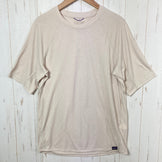 【Men's XS ベージュ系】 2024 Patagonia ( パタゴニア ) キャプリーン クール トレイル シャツ Short-Sleeved Capilene Cool Trail Shirt PUM ポリエステル ウェア トップス インナー シャツ ショー