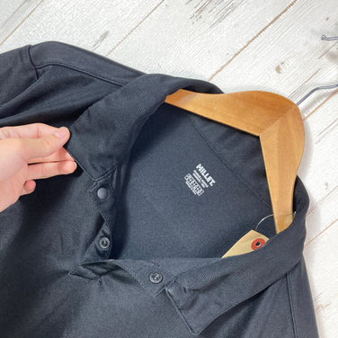【Men's XL ブラック系】 Millet ( ミレー ) リサイクル フィッシング ネット ポロ Recycled Fishing Net Polo ポリエステル ウェア トップス インナー シャツ ショートスリーブシャツ 化繊 z00058904  化繊 ショ