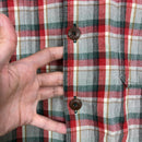 【Men's M グリーン系】 1994 Patagonia ( パタゴニア ) ヘビー フランネル シャツ Heavy Flannel Shirt Ombre Boxes / Auburn 生産終了モデル 入手困難 コットン ウェア トップス インナー シャツ ロ-9