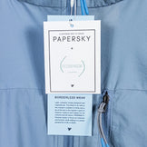 【Unisex M ブルー系】 Paper Sky Wear（ペーパースカイ ウェア） ウィンド シェル フーディー WIND SHELL HOODIE 73（Blue Gray） ナイロン ウェア トップス インナー シャツ フーディ 化繊 z00052193 7 - 【公式】2ndGEAR（セカンドギア）Webショップ【登山用品・アウトドア用品専門 買取販売店】