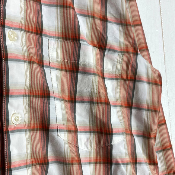 【Men's XS オレンジ系】 2013 Patagonia ( パタゴニア ) ロングスリーブ ゴーン アゲイン シャツ Long-Sleeved Gone Again Shirt TPD ナイロン ウェア トップス インナー シャツ ロングスリーブシャツ 化繊