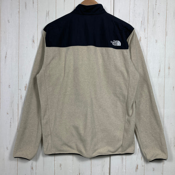 【Men's L アイボリー系】 The North Face ( ザ・ノースフェイス ) マウンテン バーサ マイクロ ジャケット Mountain Versa Micro Jacket リサイクルポリエステル マイクロフリース ポリエステル ウェア トップス アウ