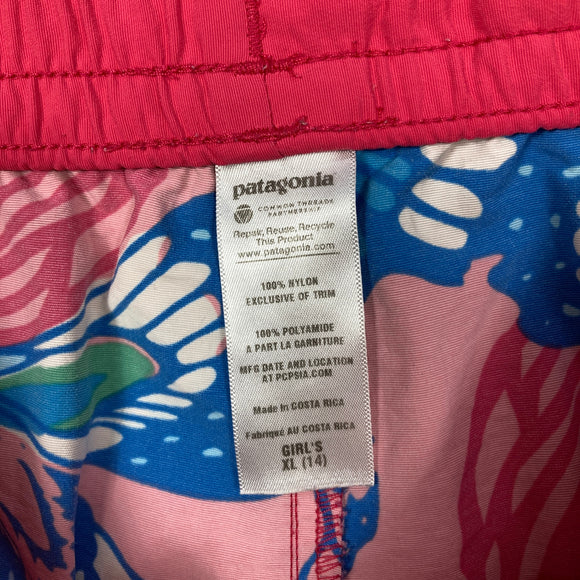 【Girl's XL ピンク系】 2012 Patagonia ( パタゴニア ) ガールズ コスタリカ バギーズ ショーツ Girls' Costa Rica Baggies Shorts BYN 速乾 耐久撥水 ナイロン ウェア ボトムス ショーツ ショートパンツ