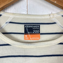 【Women's S アイボリー系】 Icebreaker ( アイスブレーカー ) 200オアシスロングスリーブクルーストライプ 200 OASIS LS CREWE STRIPE メリノウール ウェア トップス インナー シャツ ロングスリーブTシャツ クルーネック-3