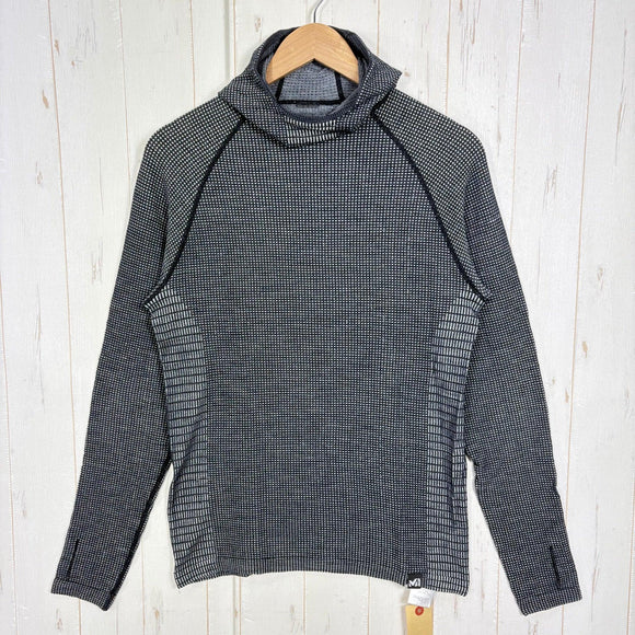 【Men's M/L ブラック系】 Millet ( ミレー ) ワッフル ウール フーディ Waffle Wool Hoodie ウール ウェア トップス インナー シャツ フーディ ウール z00058911  ウール フーディ インナー シャツ トップス ウェア