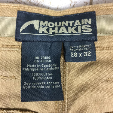 【Men's 28-32 ブラウン系】 Mountain Khaki ( マウンテンカーキ ) オリジナル マウンテン パンツ Original Mountain Pant 生産終了モデル Men's イエローストーン 化繊 ロングパンツ ボトムス ウェア - 【公式】2ndGEAR（セカンドギア）Webショップ【登山用品・アウトドア用品専門 買取販売店】