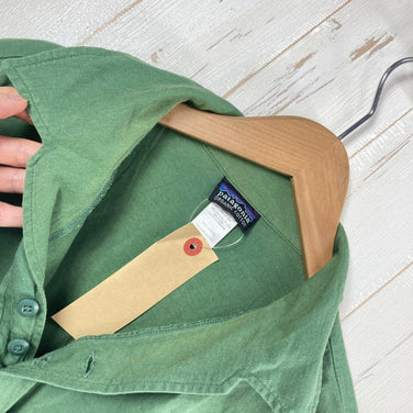 【Men's L グリーン系】 2008 Patagonia ( パタゴニア ) スウィーキー クリーン ポロシャツ Squeaky Clean Polo Shirt MED オーガニックコットン ウェア トップス インナー シャツ ショートスリーブシャツ コットン