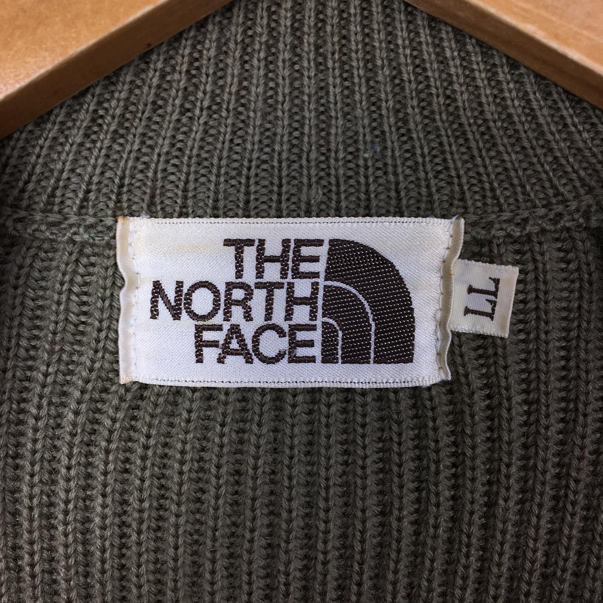 【Men's XL ブラウン系】 The North Face ( ザ・ノースフェイス ) スウェードパッチ ウール セーター Suede-Patched Wool Sweater ニット プルオーバー 茶タグ 旧タグ ビンテージ 生産終了モデル 入手困難 Asian