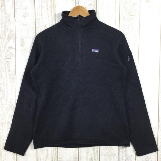 【Women's M ブラック系】 Patagonia ( パタゴニア ) ベター セーター 1/4 ジップ Better Sweater 1/4-Zip フリース プルオーバー 25616 International Women's BLK Black フリース アウ