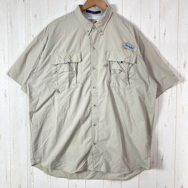 【Men's XL ベージュ系】 Columbia ( コロンビア ) バハマ 2 ショートスリーブ シャツ Bahama II Short Sleeve Shirt PFGシリーズ ナイロン ウェア トップス インナー シャツ ショートスリーブシャツ 化繊 z000