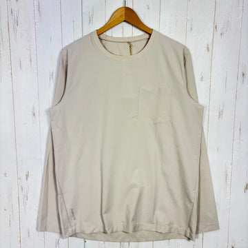 【Men's M アイボリー系】 Houdini ( フーディニ ) メンズ カバークルー ロングスリーブ M's Cover Crew Long Sleeve 258694 Foggy Mountain z00058228 Foggy Mountain 化繊 ロング
