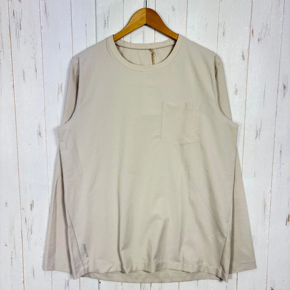 【Men's M アイボリー系】 Houdini ( フーディニ ) メンズ カバークルー ロングスリーブ M's Cover Crew Long Sleeve 258694 Foggy Mountain z00058228 Foggy Mountain 化繊 ロング