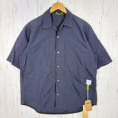 【Men's M ネイビー系】 迷迭香 ( マンネンロウ ) ✕ C&CPHIKE（C&C.P.H.EQUIPEMENT）ハイキングシャツ Hiking Shirts CHK22001 NAVY z00058218 NAVY 化繊 ショートスリーブシャツ インナー