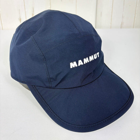 【Unisex S/M ネイビー系】 Mammut ( マムート ) クライメート ゴアテックス キャップ アジアンフィット Climate Gore-Tex Cap AF 2レイヤーGORE-TEX 折りたたみ式バイザー ポリエステル ウェア ウェア小物 ヘッドウェア