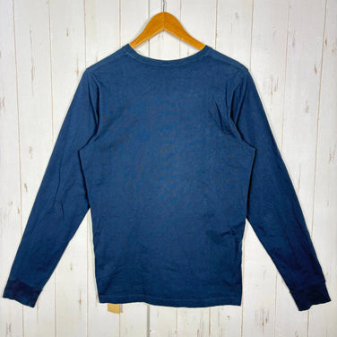 Men's Small Navy Arcteryx ARC' Word Long Sleeve T-Shirt, Organic Cotton, Top, Undershirt, Long Sleeve T-Shirt, Crew Neck