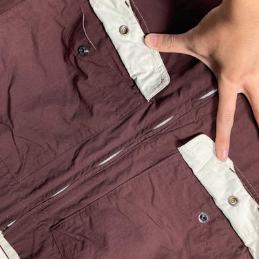 Montbell 女式中棕色徒步背心，尼龙防风背心（z00053763）