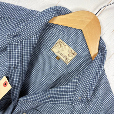 【Men's L ネイビー系】 Janeriver ( ジェーンリバー ) オリジナル チェックシャツ ポリエステル ウェア トップス インナー シャツ ロングスリーブシャツ 化繊 z00055014  化繊 ロングスリーブシャツ インナー シャツ トップス ウェア