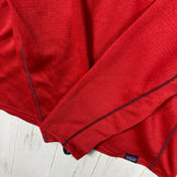 【Men's XS レッド系】 2015 Patagonia ( パタゴニア ) キャプリーン ミッドウェイト ジップ ネック Capilene Midweight Zip Neck ポリエステル ウェア トップス インナー シャツ ロングスリーブTシャツ クルーネ